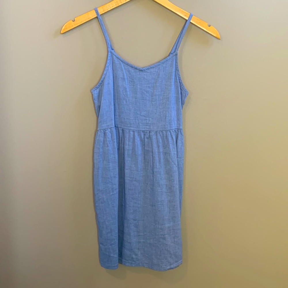 Girls Old Navy Chambray Sleeveless Dress